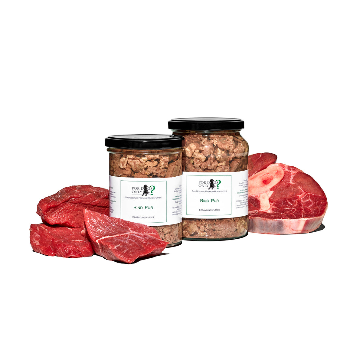 Premium Hundefutter Rind Pur – Feine Pfote
