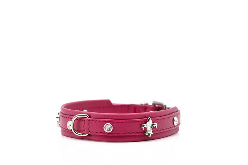 Halsband Mini Fleur für Sie Himbeere