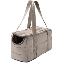 Laden Sie das Bild in den Galerie-Viewer, 2-in-1 Hunde-Tragetasche und Decke Seoul greige