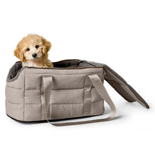Laden Sie das Bild in den Galerie-Viewer, 2-in-1 Hunde-Tragetasche und Decke Seoul greige