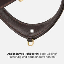 Laden Sie das Bild in den Galerie-Viewer, Step-In Leder Geschirr Pico für kleine Hunde braun