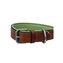 Laden Sie das Bild in den Galerie-Viewer, Leder Halsband YELLOW AZTEK NEW