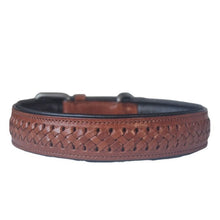 Laden Sie das Bild in den Galerie-Viewer, Leder Halsband COGNAC