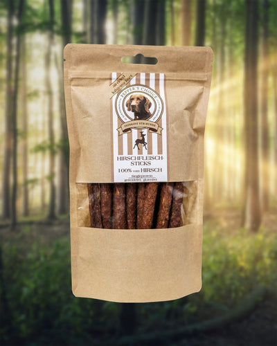 Hirschfleisch-Sticks, hypoallergen