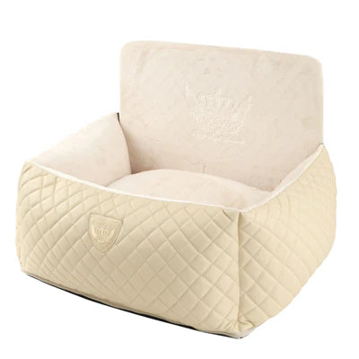 Angione Dog Car Seat #19 beige