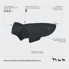 Laden Sie das Bild in den Galerie-Viewer, Cloud7 Hundemantel Brooklyn Flannel Anthra