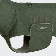 Laden Sie das Bild in den Galerie-Viewer, Cloud7 Hundemantel Brooklyn Flanell Fern Green Long
