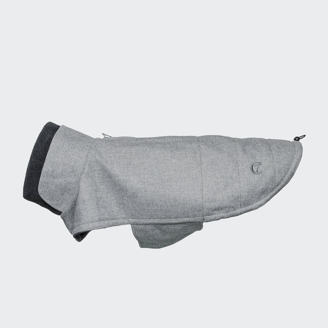 Cloud7 Hundemantel Brooklyn Flanell Grey