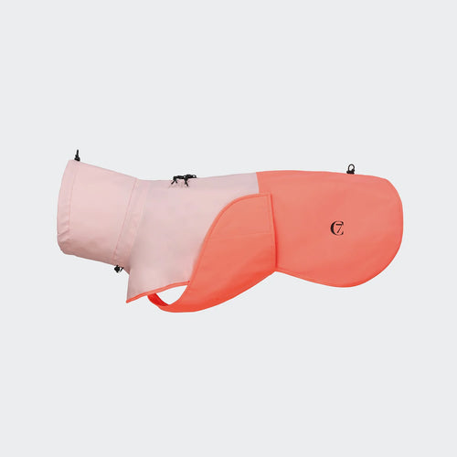 Cloud7 Hunderegenmantel AKTIV Peach/Neon Pink