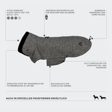 Laden Sie das Bild in den Galerie-Viewer, Cloud7 Hundemantel Fr. Bulldogge Brooklyn Tweed Black (Mitte Oktober verfügbar)