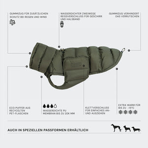 Cloud7 Hundemantel Alaska Light Olive