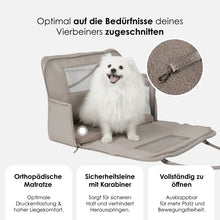 Laden Sie das Bild in den Galerie-Viewer, Hundetragetasche fürs Flugzeug Cloud Summit Beige