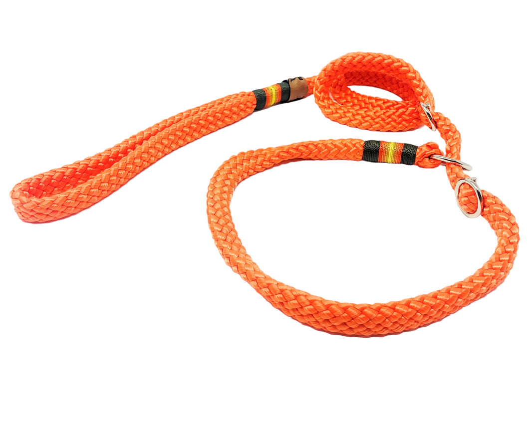 Retrieverleine Seil orange