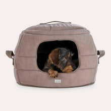 Laden Sie das Bild in den Galerie-Viewer, Leopold´s Finest Hundehöhle und Hundebett Aspen Taupe
