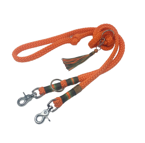 Hundeleine Seil orange