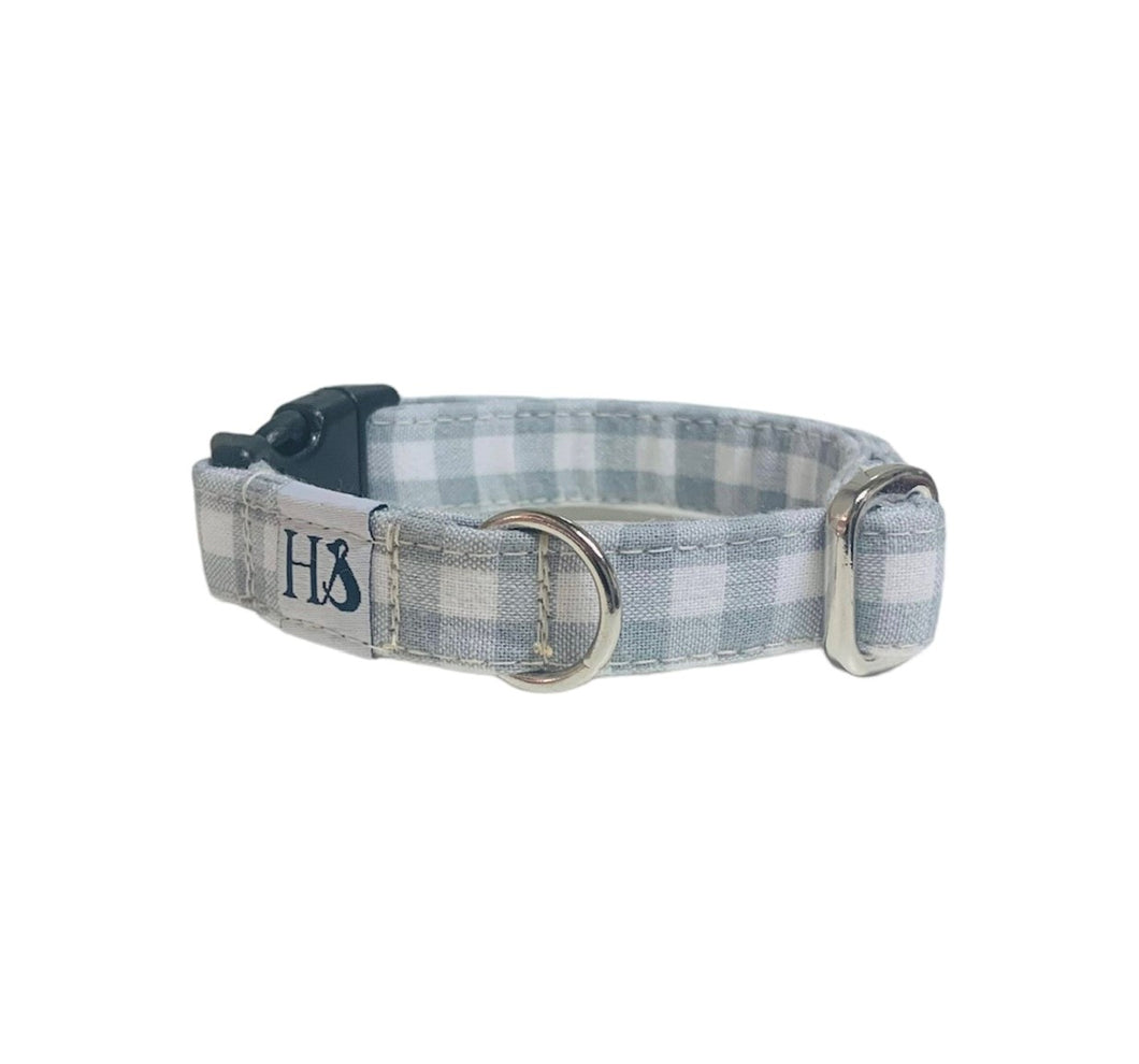 Stoffhalsband hellblau