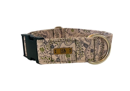 Stoffhalsband English Royal Rosé