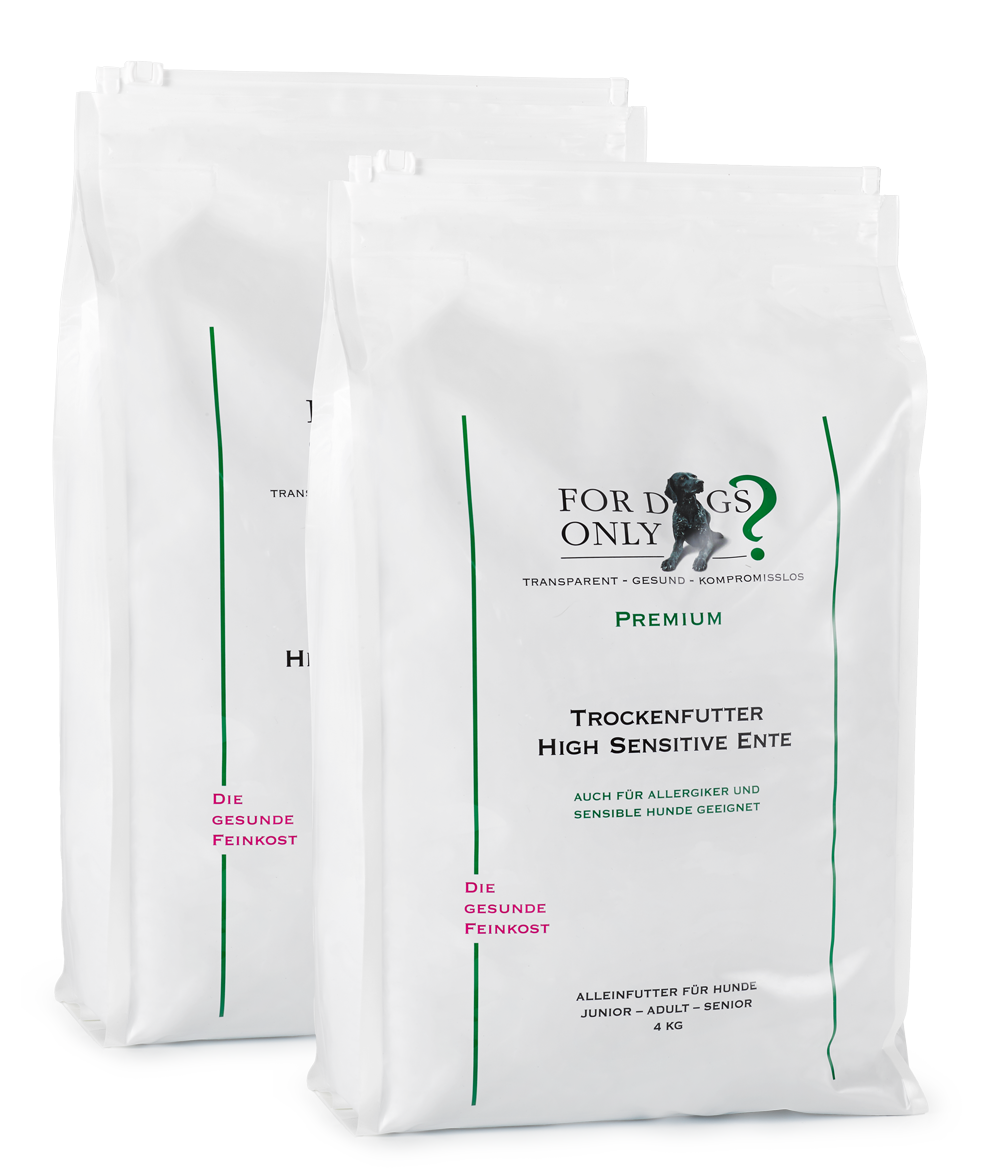 Premium Trockenfutter High Sensitive Ente 8 kg