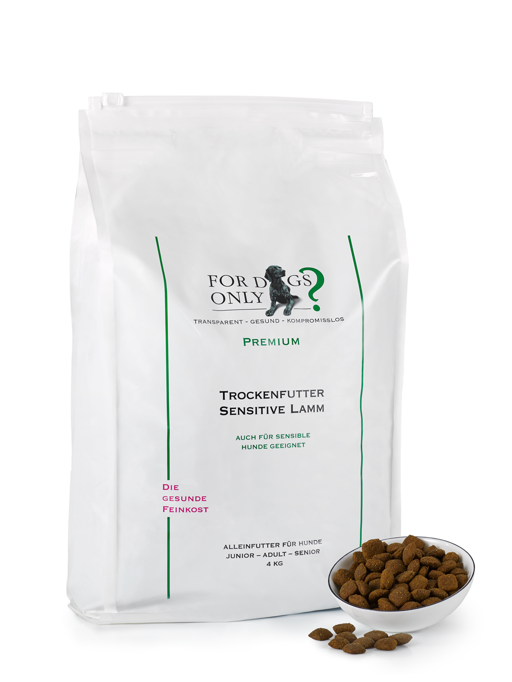 Premium Trockenfutter Sensitive Lamm 4 kg, 8 kg