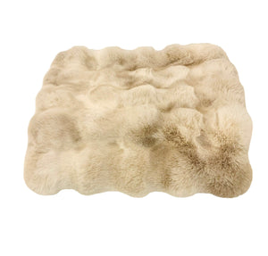 Felldecke  braun-beige