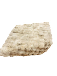 Felldecke  braun-beige