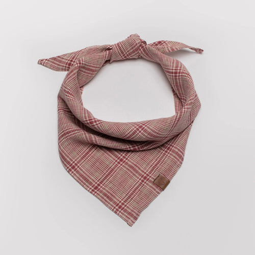 Cloud7 Hundehalstuch Bandana Check Red - Light Green