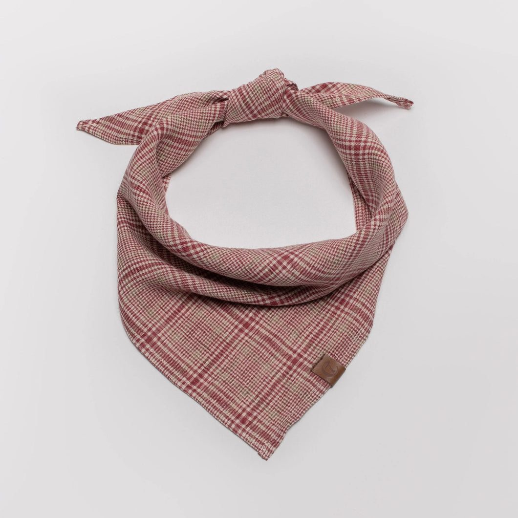 Cloud7 Hundehalstuch Bandana Check Red - Light Green