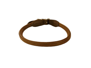 Halsband Round & Soft Elk dunkelbraun-braun