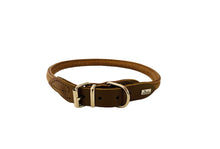 Laden Sie das Bild in den Galerie-Viewer, Halsband Round &amp; Soft Elk dunkelbraun-braun