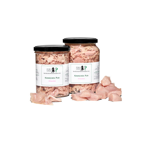 Premium Hundefutter Kaninchen Pur