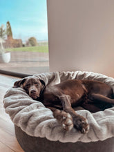 Laden Sie das Bild in den Galerie-Viewer, Buddelnest Hundebett Kharlo-steingrau
