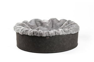 Buddelnest Hundebett Kharlo-steingrau
