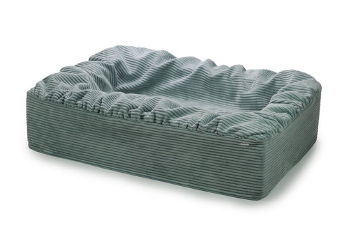 Hundebett Buddelbox Cord mint