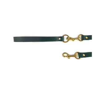 Hundeleine Galant Green aus Nubukleder
