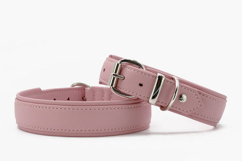Lederhalsband Klassik Soft Holi Color flamingo