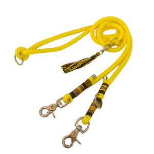 Hundeleine Seil rund neon-gelb