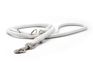 Lederleine  rundgenäht "SILBER"