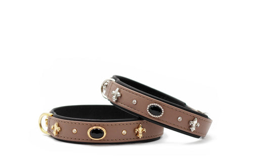 Halsband Shakespeare taupe/silber