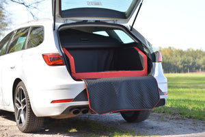 Autohundebett Dual für Kofferraum schwarz-grau