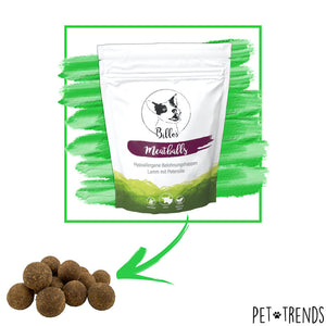 Billos Meatballs Hypoallergene Belohnungshappen Lamm mit Petersilie