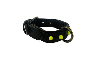Halsband Spikes neon gelb