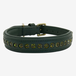 Halsband "Diamonds" - Forest Green